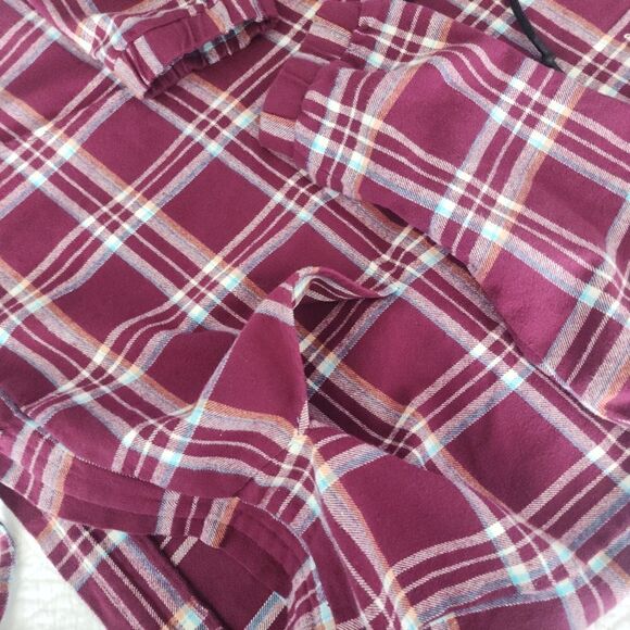 Lost plaid flannel kangaroo pockets hoodie - Picture 14 of 15